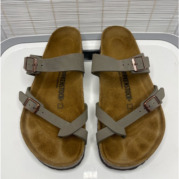 Birkenstock Shoes - Birkenstock Taupe/Gray Sandals